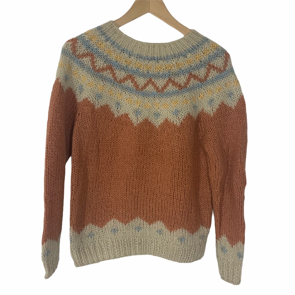 Vintage Hand Made/Knitted Fair Isle Sweater